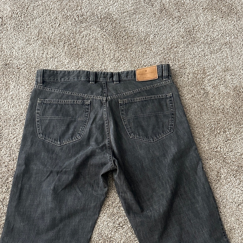 Ermenegildo Zegna- Men's Classic Black Jeans - Picture 11 of 16